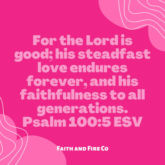 We can't even list, let alone begin to fathom how good God is.