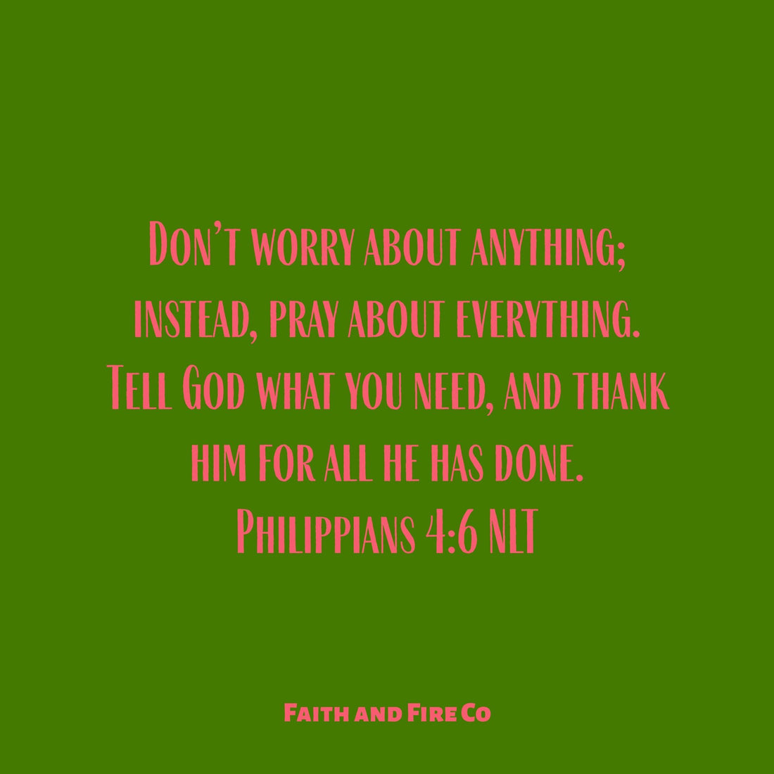 We have a God who fights for us, so we don’t have to