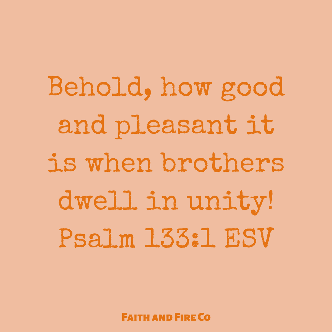 We need to be united