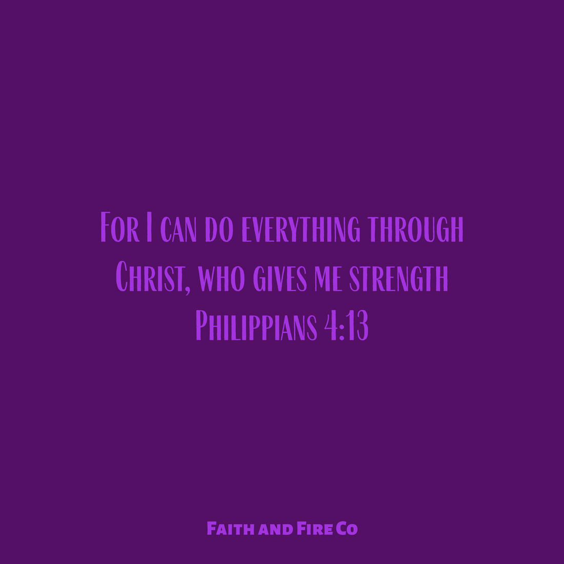 I can do everything through Christ