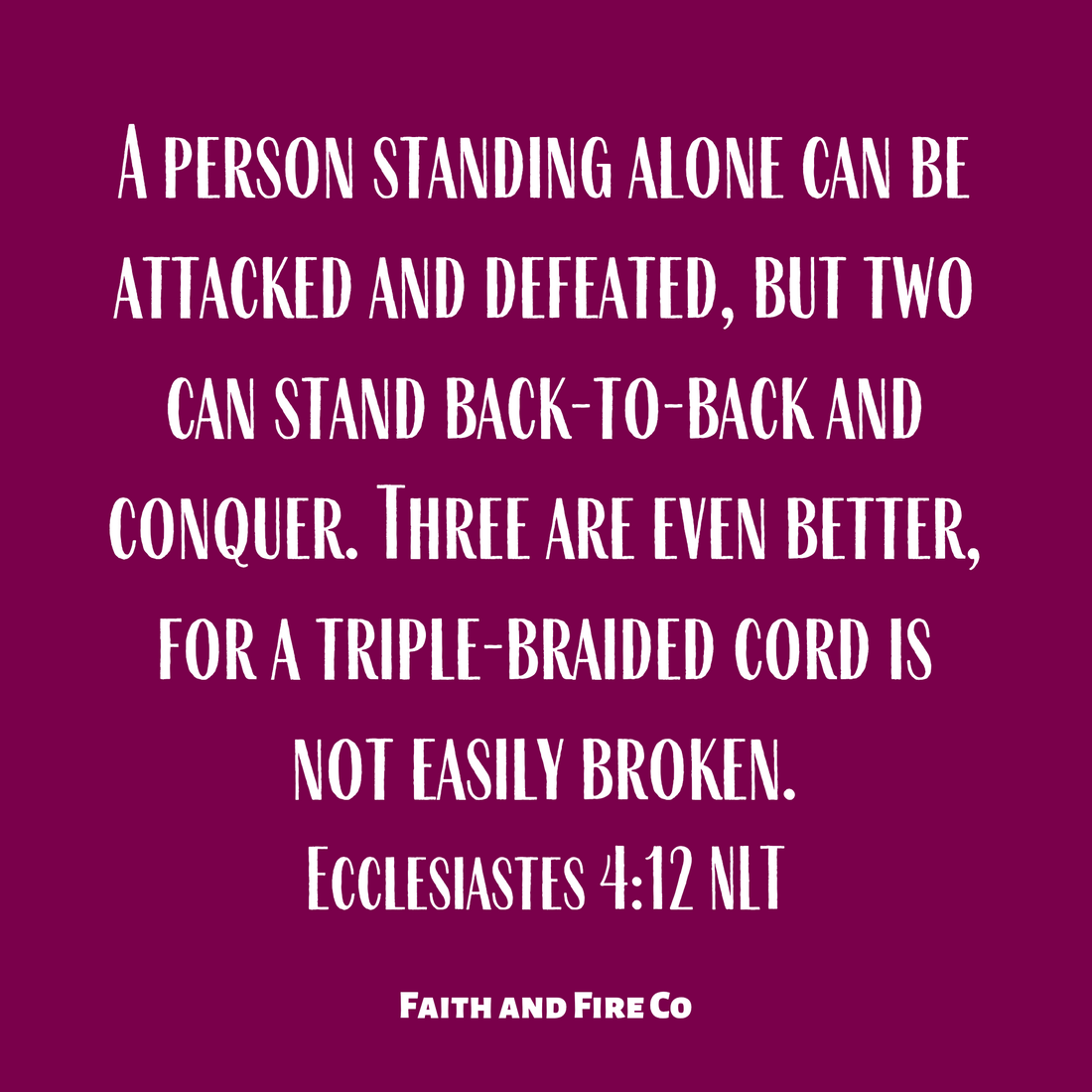 You need  Godly Community.