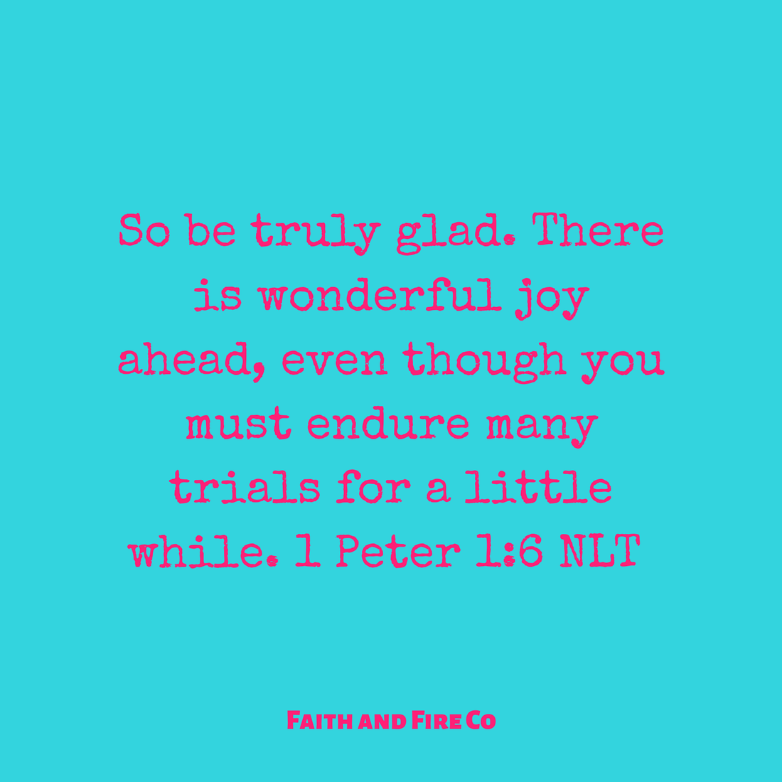 We have to trust God and hold on to the hope for our future.