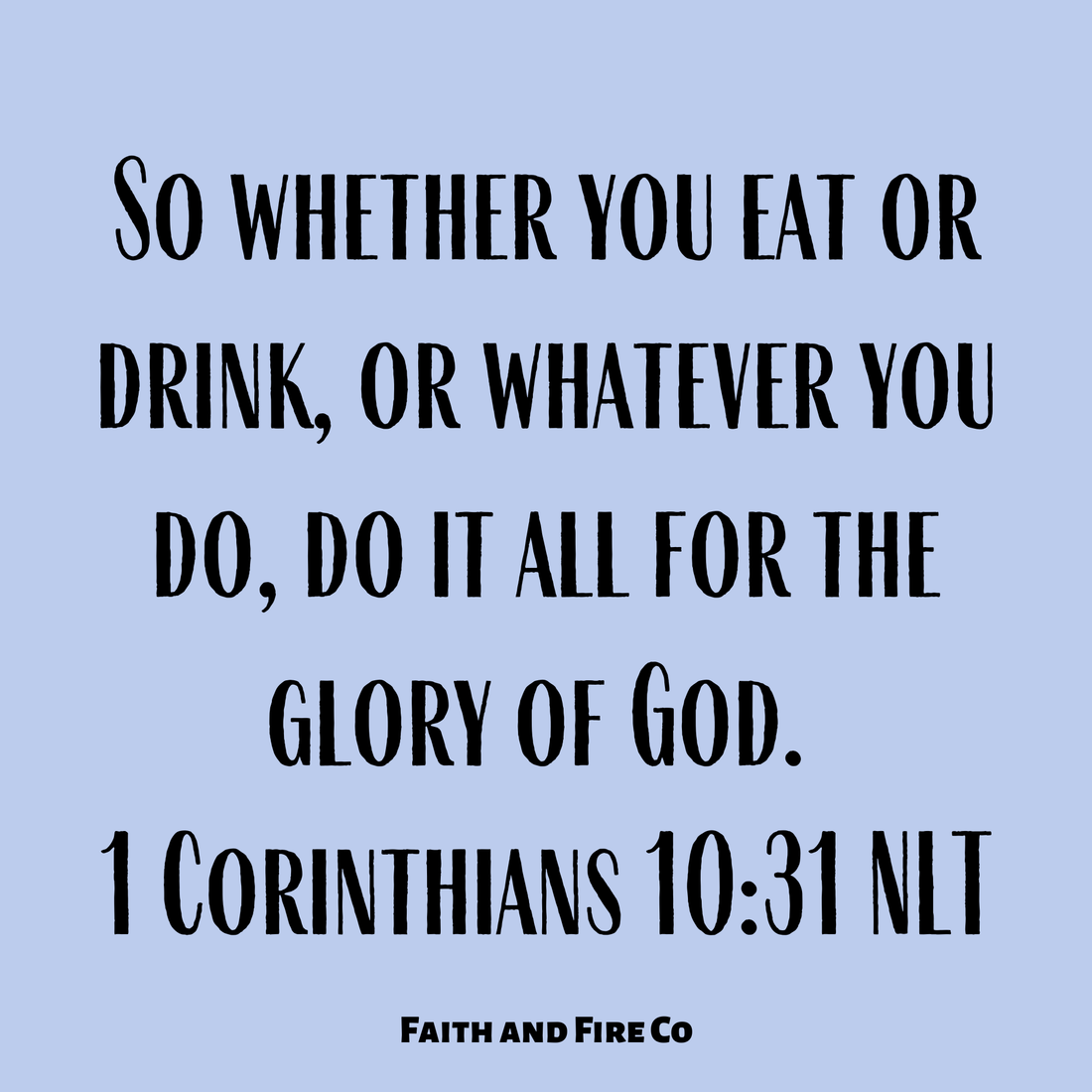 Our God is so good, and he deserves all the glory.