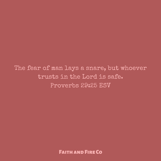 It can be very easy to fall into the traps of fear.