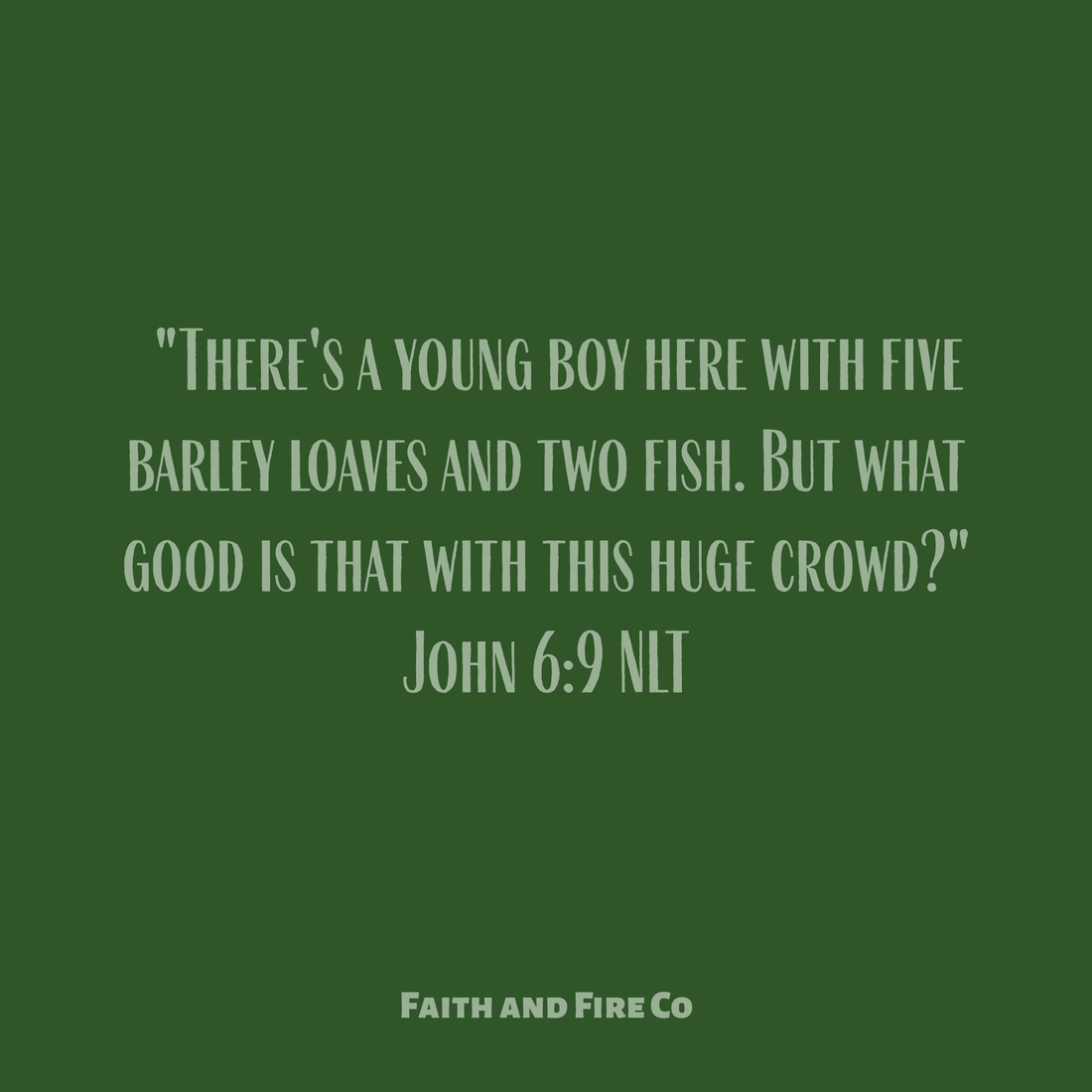 God can do a lot with your little.