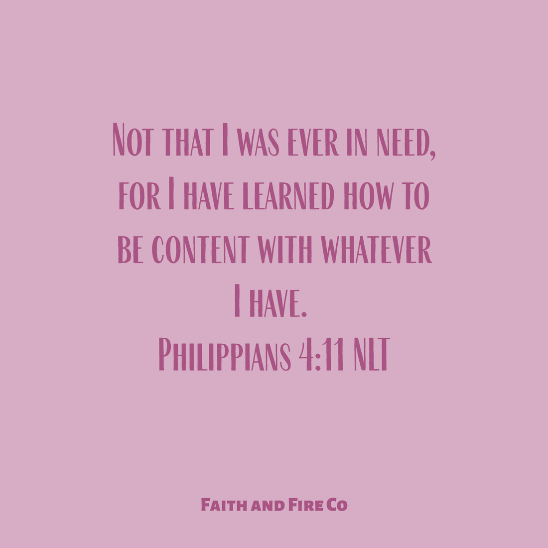 Contentment is a Choice