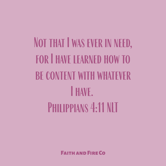 Contentment is a Choice