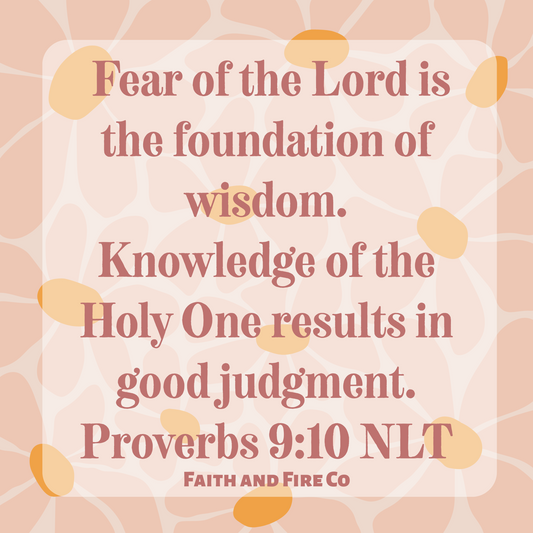 Proverbs 9:10 NLT