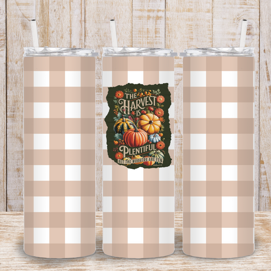 The Harvest Plaid Tumbler