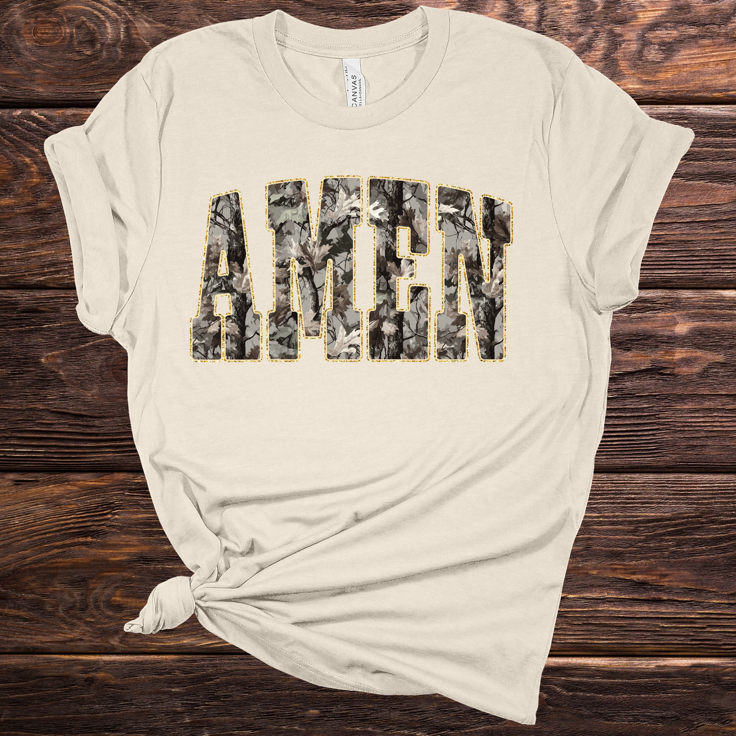 Camo Amen Graphic Tee