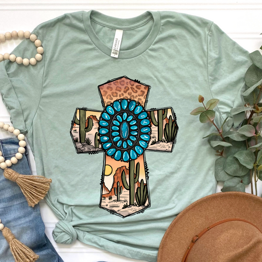 Desert Cross Graphic Tee