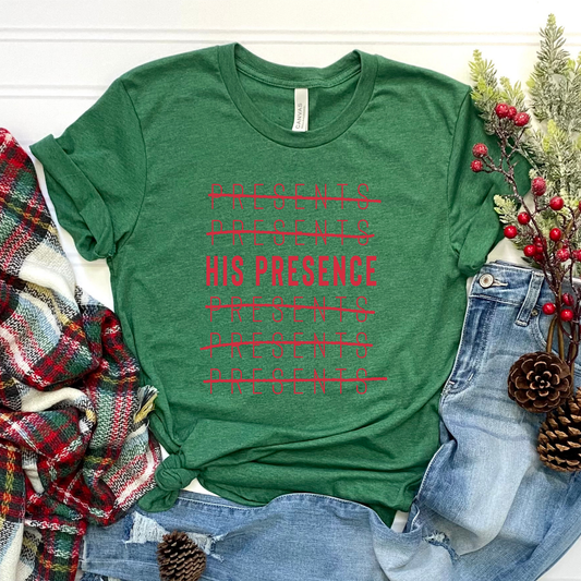 Red His Presence  Graphic Tee