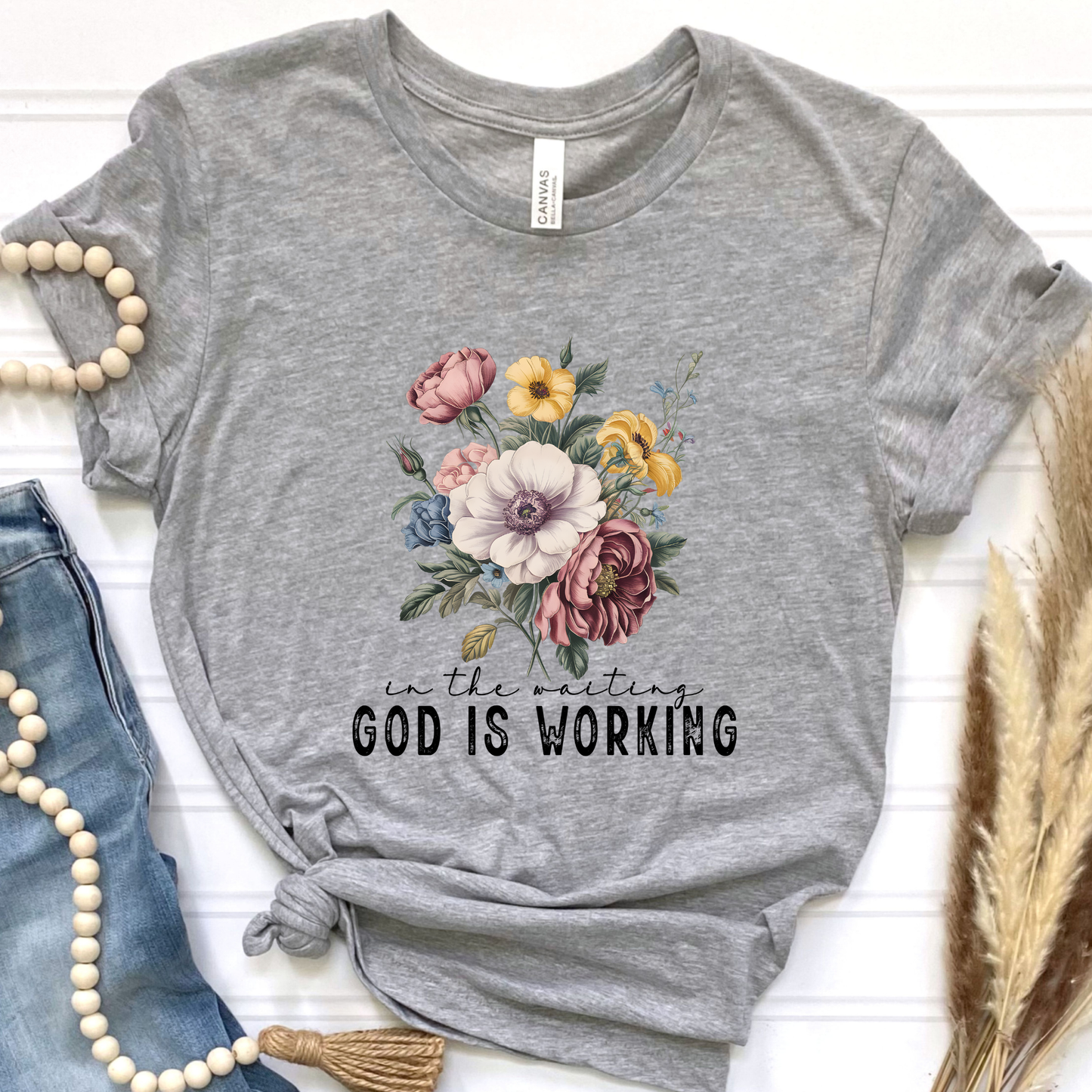 God is Working Graphic Tee