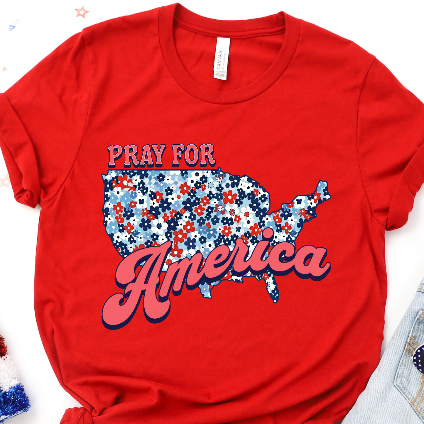 Pray for America Graphic Tee