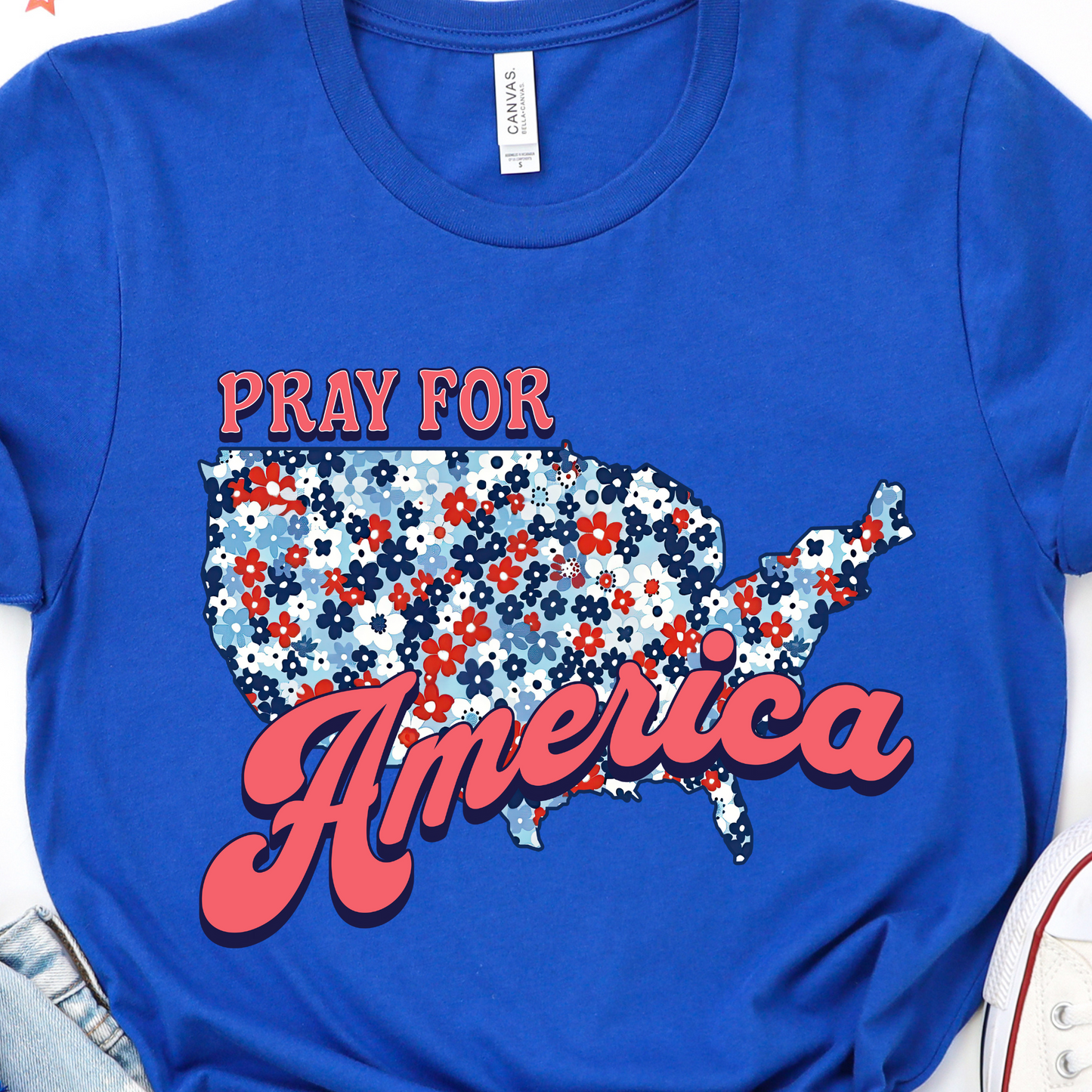 Pray for America Graphic Tee