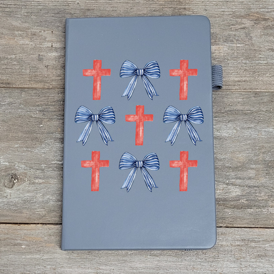 Cross and Bow Pattern - Hard Cover
