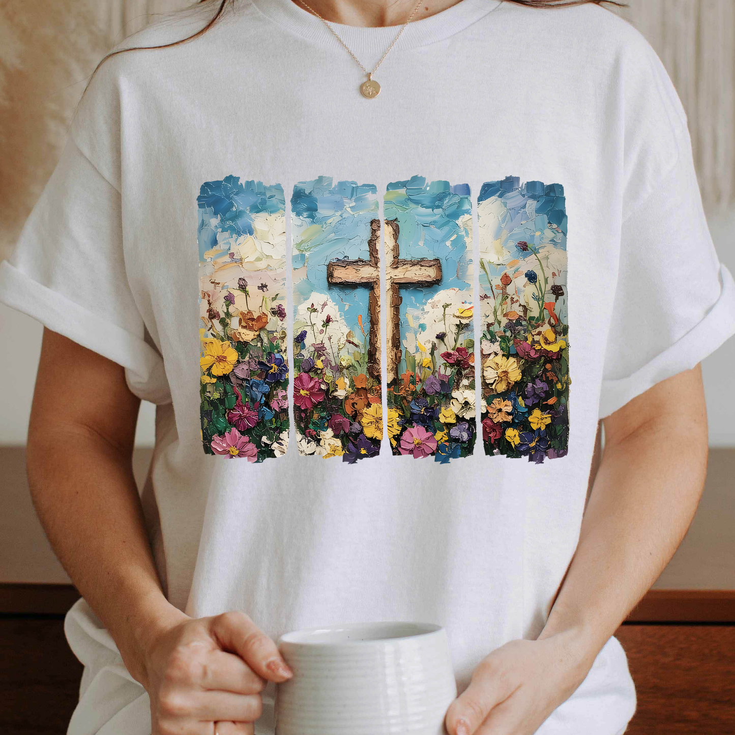 Cross Brush Strokes Graphic Tee