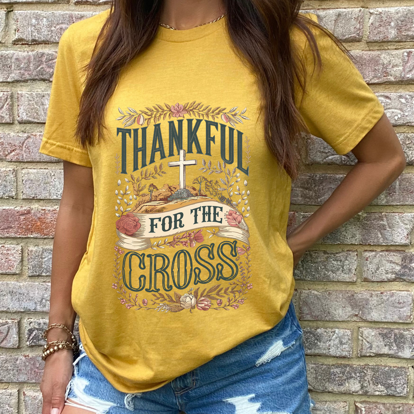 Thankful for the Cross Graphic Tee