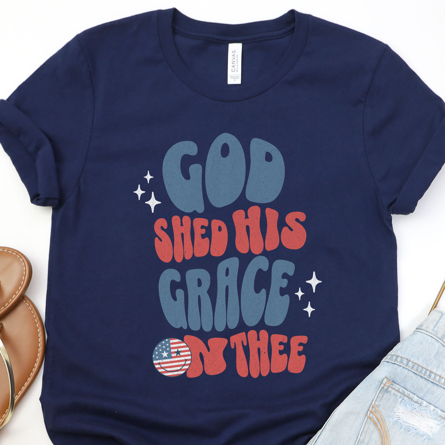 God Shed His Grace Graphic Tee