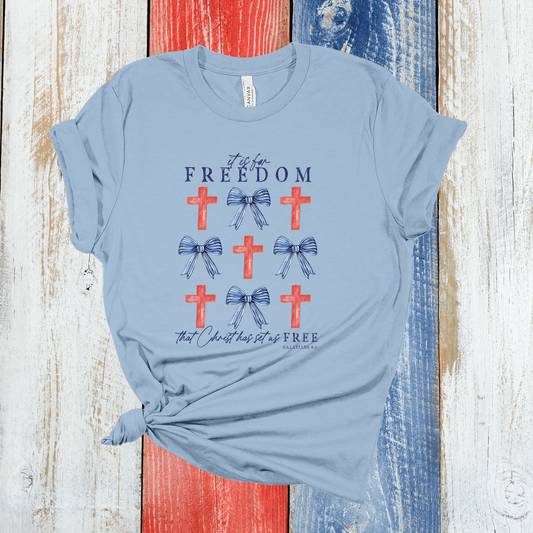 Christ Has Set Us Free Graphic Tee