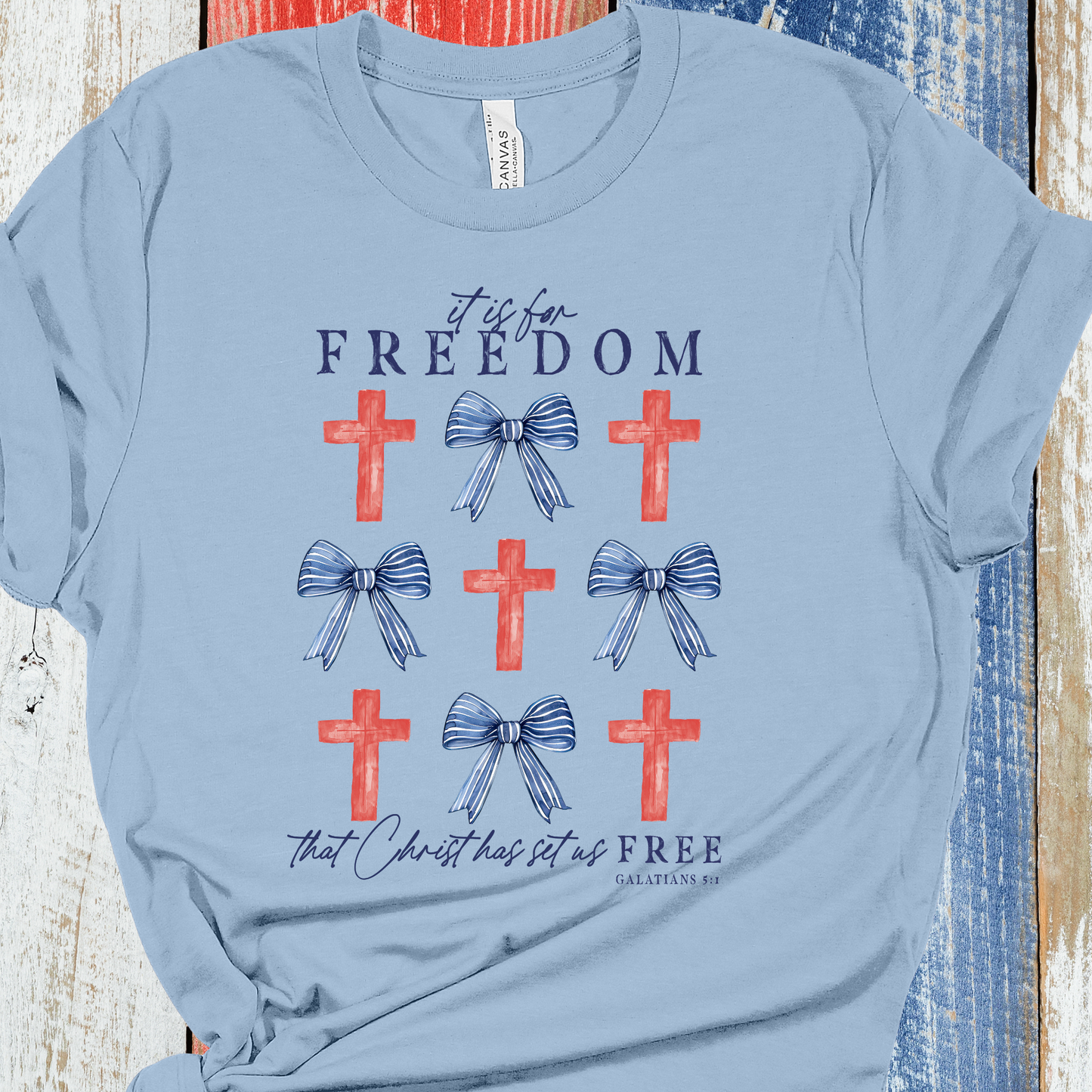 Christ Has Set Us Free Graphic Tee