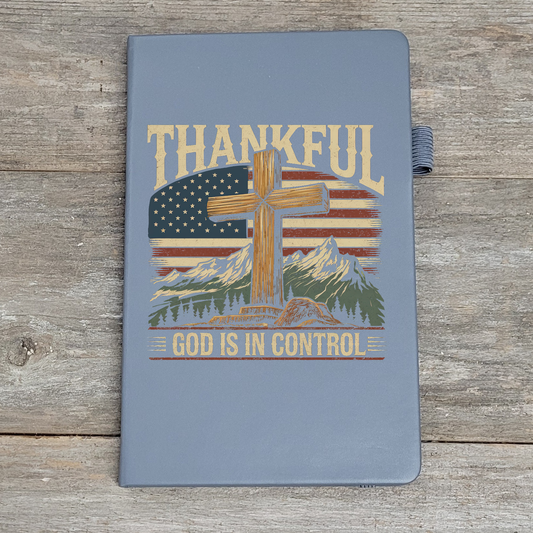 Thankful God Is In Control - Hard Cover