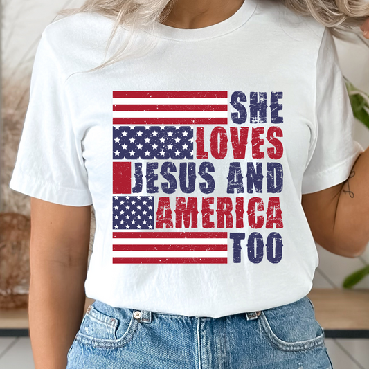 She Loves Jesus Graphic Tee