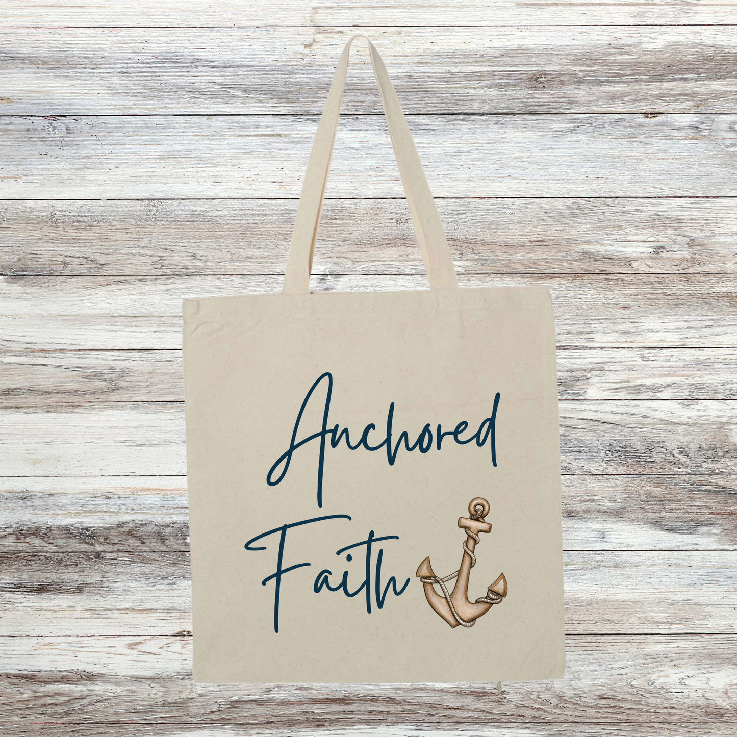 Anchored Faith Tote