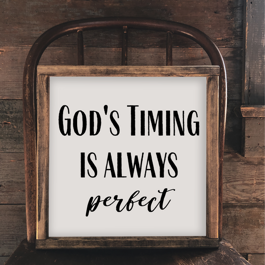 God’s Timing Wood Prints