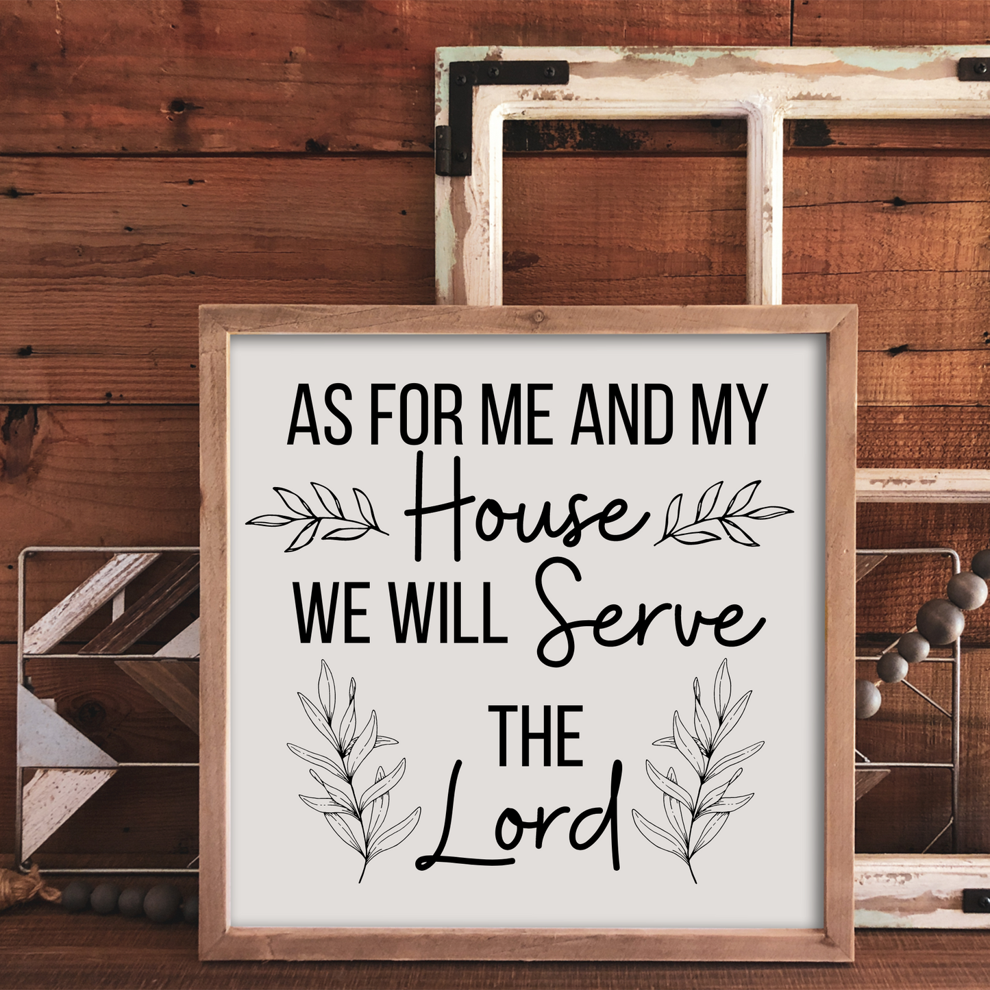 We will Serve the Lord Wood Prints