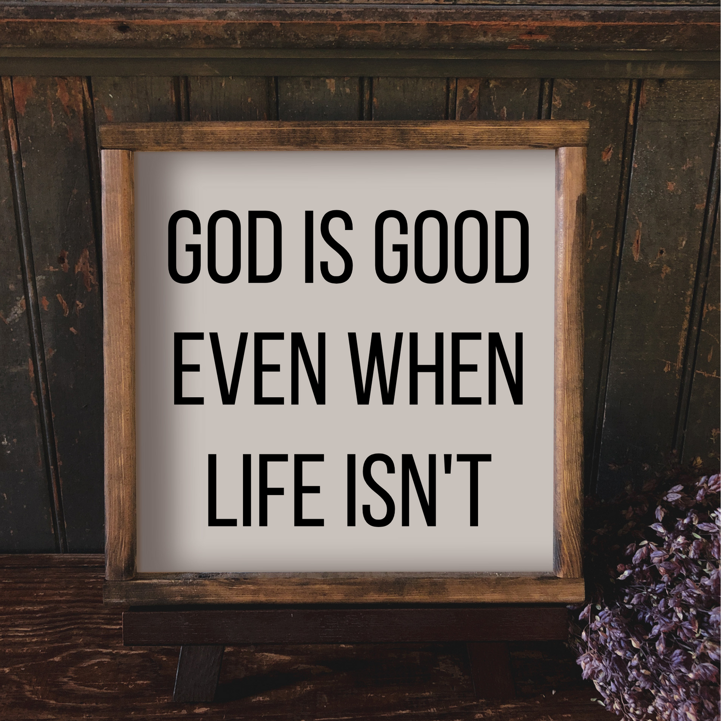 God is Good Wood Prints