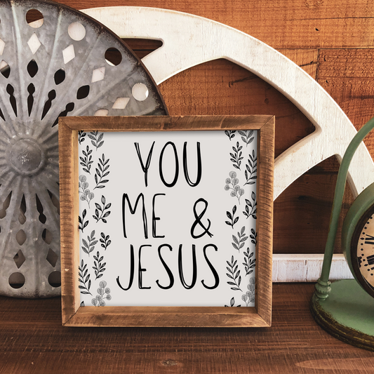 You Me & Jesus Wood Prints